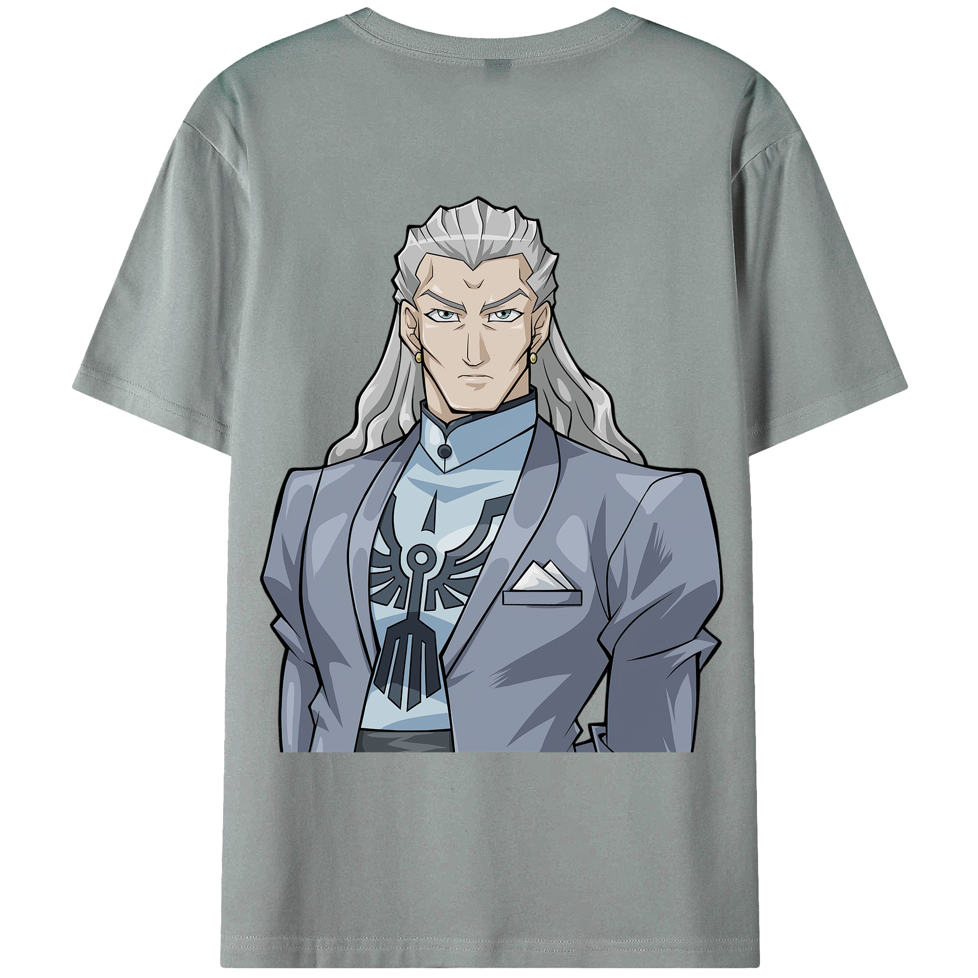 （画像用） 遊☆戯☆王 Yu-Gi-Oh! 綿100％ メンズ半袖Tシャツ（バックプリント） 通気性